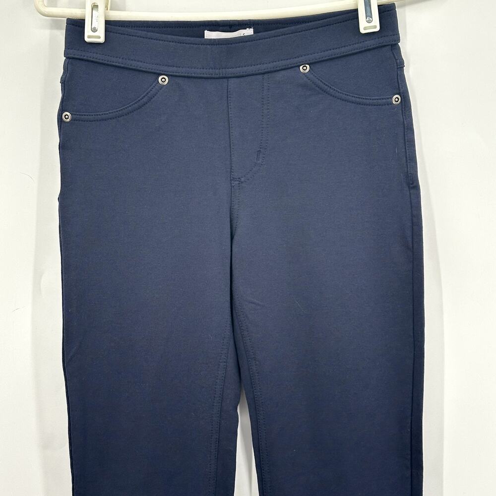 Susan Graver Weekend Cavalry Twill Knit Slim NAVY Pants Womens 2XSP XXS Petite